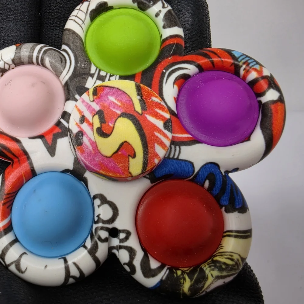 Spinner Tye Die Fidget SensoryToy Lot of 2